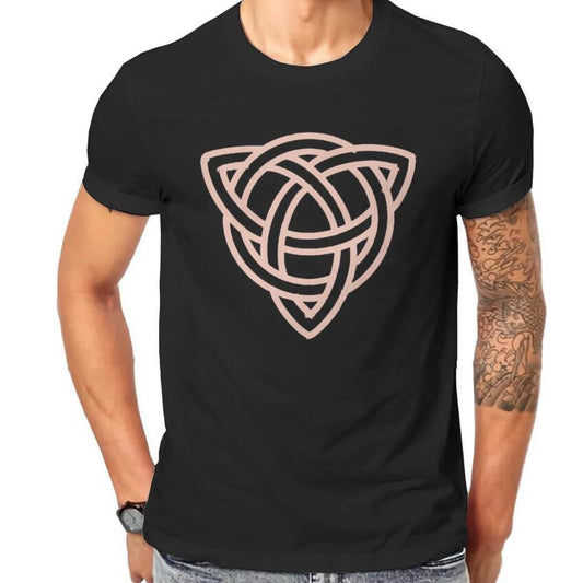 European And American Viking T-shirt Triquetra Tattoo Digital Printing Casual Round Neck T-shirt