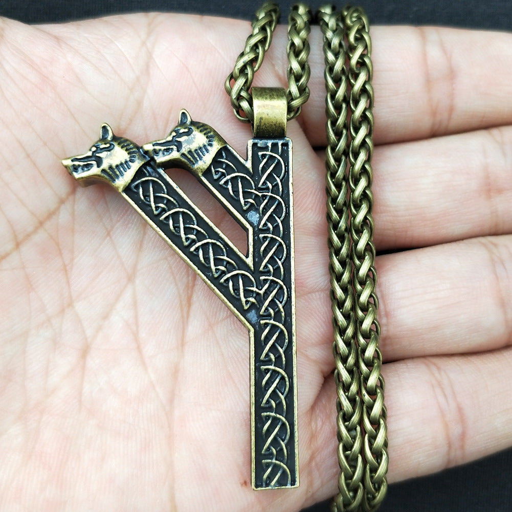 Collier Pendentif Rune Mode Homme