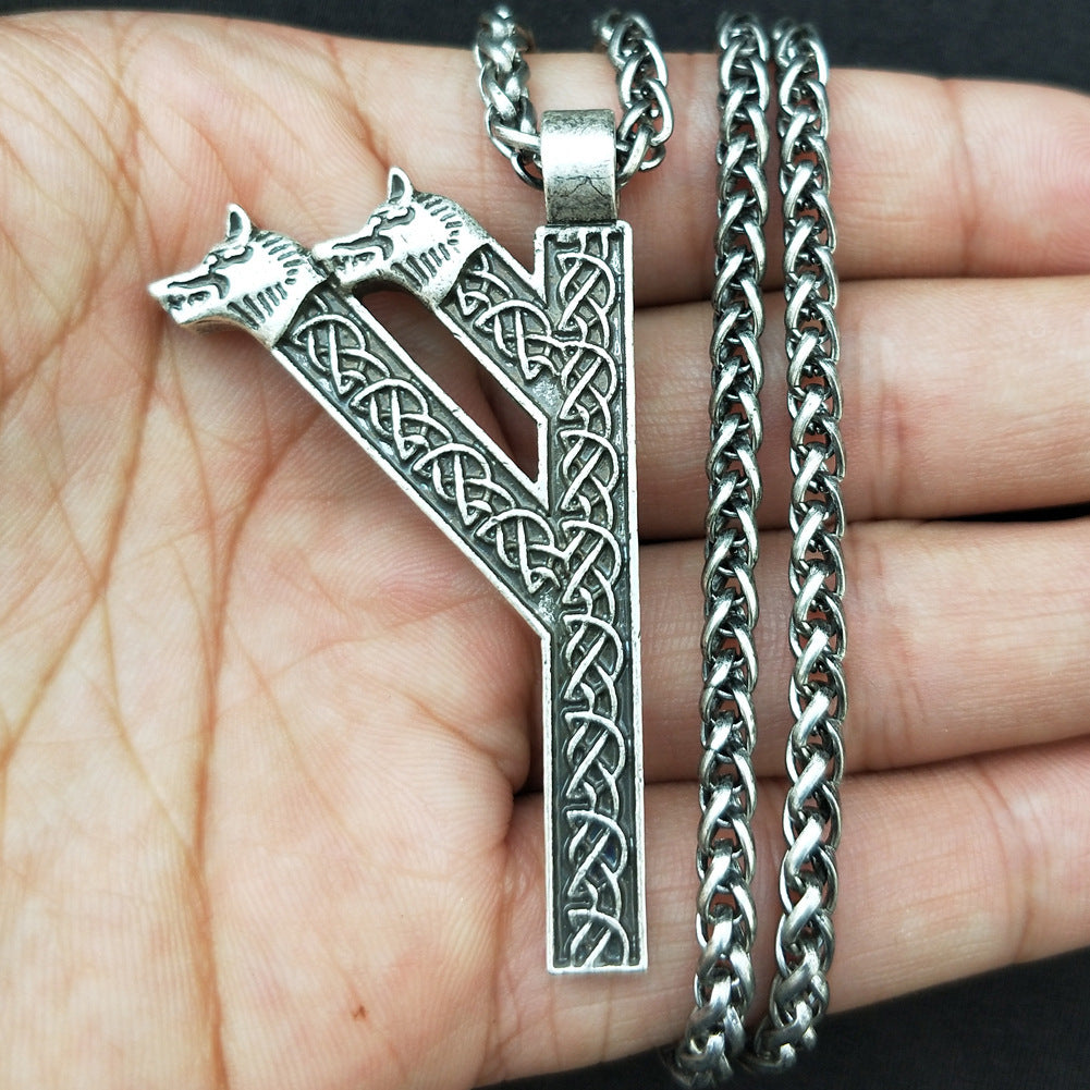 Collier Pendentif Rune Mode Homme